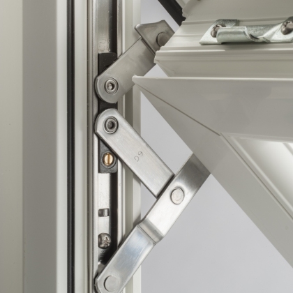 Inside view of Standalone open hinge uPVC Casement window