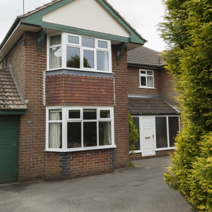 House with bay Casement window and uPVC doors