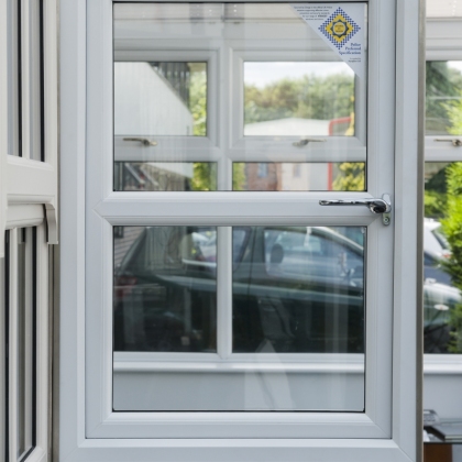 SBD Casement window in a showroom