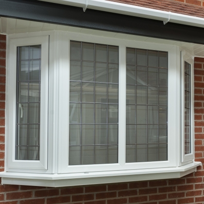 uPVC bay casement window