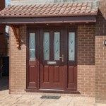 Rosewood Composite entrance door