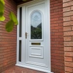 Brick porch with uPVC entrance door