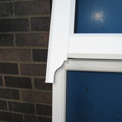 White Heritage style uPVC window