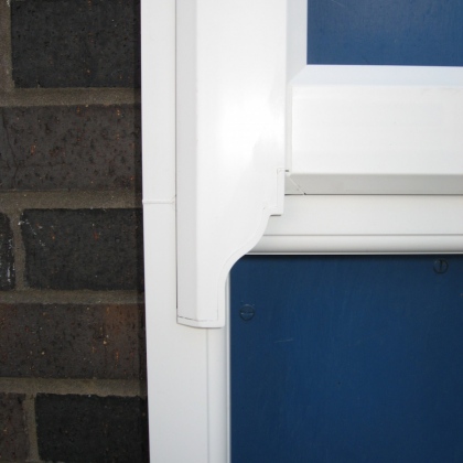 White Heritage style uPVC window close up