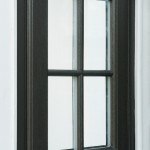 Dark uPVC coloured window