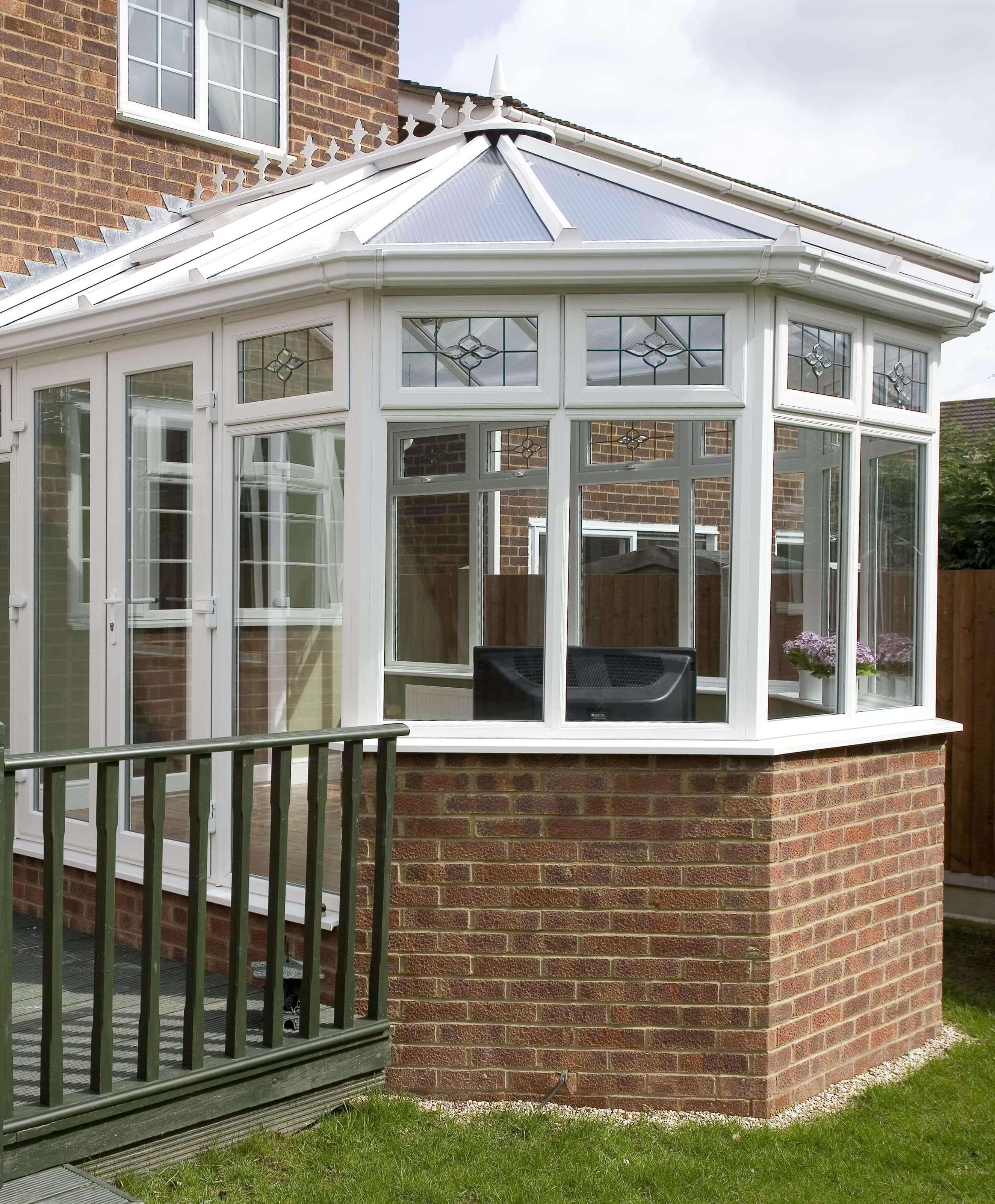 White PVCu traditional conservatory
